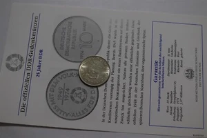 🧭 🇩🇪 GERMANY DDR 10 MARK 1974 25 YEARS DDR WITH COA B79 #45 BX7 - Picture 1 of 4