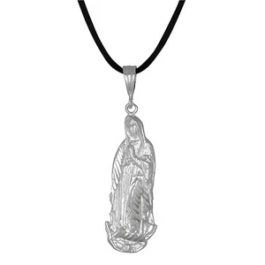 Sterling Silver .925 Virgin Mary Our Lady of Guadalupe Pendant | Made in USA - Picture 1 of 1