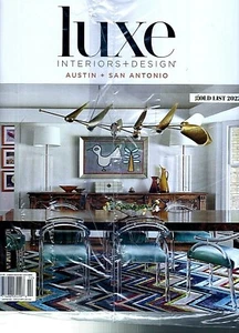 Luxe Interiors + Design Magazine Austin + San Antonio enero febrero 2022 lista dorada - Imagen 1 de 1