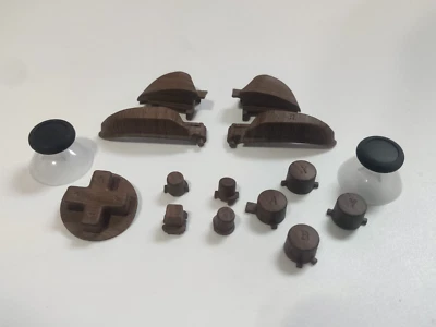 Replacement Wooden Classic Buttons for Nintendo Switch Pro Controller - Image 1 of 3