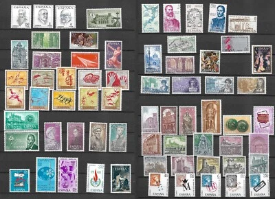 Spain 1966-70 large selection including many complete sets, all MNH (S887) - Image 1 of 3