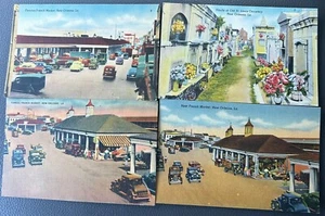 4 postales vintage bóvedas del mercado francés de Nueva Orleans antiguo cementerio de San Luis - Imagen 1 de 4