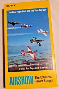 Airshow (VHS, 1987) The Ultimate Power Surge Right Stuff Top Gun Sony Vintage \\ - Picture 1 of 6
