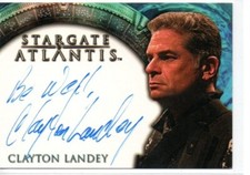 Stargate Atlantis Season Two Auto Trading Card Clayton Landey "Col. Everett"