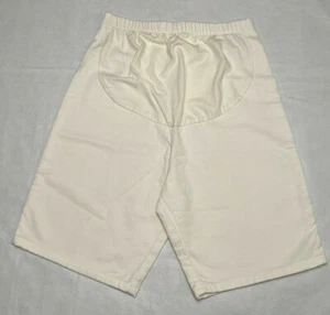 Women's Take Nine Maternity Off-White Denim Shorts: P - Picture 1 of 2