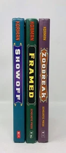 GORDAN KORMAN Zoo Break Books- Zoo Break - Framed - Show off. Lot Of 3 - Imagen 1 de 6