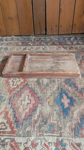 Best Antique Early Primitive Wood Scrub Box Board 16.5" - Picture 1 of 12