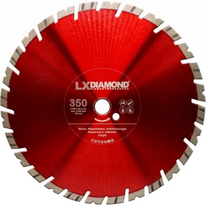 LXDIAMOND Diamant-Trennscheibe 350mm x 25,4mm Granitborde Beton Ziegel Premium - Bild 1 von 5