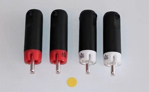 Eichmann KLE Bullet Plug KLEI Classic 4 sztuki silver Platet + WBT srebrna partia - Zdjęcie 1 z 5