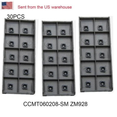 Insertos de carburo 30 piezas CCMT060208 CCMT21.52 para soporte de herramientas de torneado de torno Foto 1 de 4