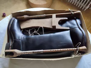 Lederstiefel Polizei Hochschaftstiefel Uniformstiefel ORIGINAL 1966 - Bild 1 von 14