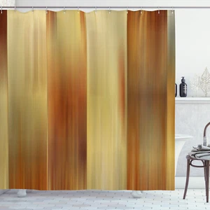 Earth Tones Shower Curtain Modern Abstract Print for Bathroom - Picture 1 of 6