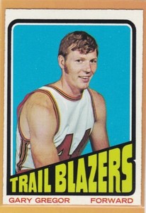 1972-73 TOPPS BASKETBALL GARY GREGOR #36 TRAIL BLAZERS EXMT/NM *74731