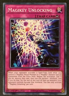 Magikey Unlocking | DAMA-EN073 | Common | 1st Ed | Dawn of Majesty | YuGiOh TCG - Image 1 of 3