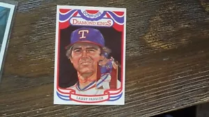 1983 DONRUSS DIAMOND KINGS LARRY PARRISH AUTOGRAPHED BASEBALL CARD - Picture 1 of 2