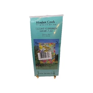 Neu in Verpackung Osterhasen Blumen Garten Flagge 12,5" x 18" Outdoor Deko Wiese Bach - Bild 1 von 6