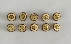 Job Lot Of 10 Vintage Plastic Shank Buttons, 25mm - Picture 1 of 4