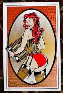 STAINBOY Flogging Molly Orlando Fla 2004 S/N #2/50 Original Concert Poster SALE! - Picture 1 of 8