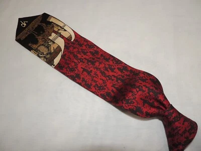 Corbata Robert Talbott (Plaza Del Viaje De Portola) Hombre Vintage 100% Seda Foto 1 de 4