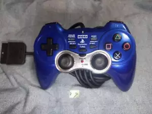 HORI Analog Vibration Pad 2 Turbo Blue for PlayStation 2 Excellent JAPAN - Picture 1 of 9