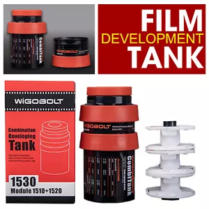 Developing Tank 3 Spirals 120 135 B&W film Negative Darkroom Processing - Picture 1 of 18