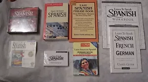 Vintage Learn to Speak Spanish Software Bundle 7.0  w/Latin-American Phrase Book - Picture 1 of 5