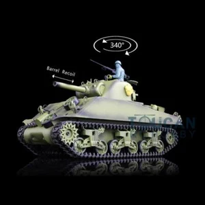 2.4G HL 1/16 7.0 Kunststoff M4A3 Sherman RTR RC Panzer Modell 3898 Barrel Recoil - Bild 1 von 9
