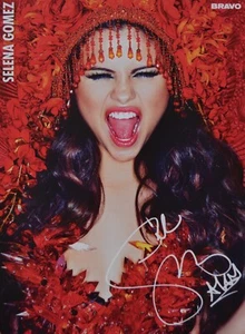 SELENA GOMEZ - Tarjeta de autógrafo 14x10 cm - RARA Autograph Trading Card foto BRAVO - Imagen 1 de 1