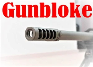 Lithgow LA102/LA105 THE DOMINATOR1 muzzle brake Titanium / Armor Black - Picture 1 of 8