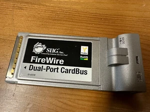 SIIG Inc. Fire Wire Dual Port Card Bus 02-0322B NN-PCM222-S4 - Photo 1/2