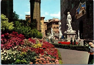 Exposición de flores - Piazza Della Signoria Florencia, Italia Postal - Imagen 1 de 2