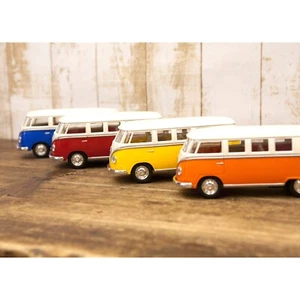 5" Kinsmart VW 1962 Volkswagen Classic Bus Diecast Pull Back Mini Car 1:32 Toy - Picture 1 of 12