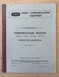 G.E.C. Manuel d'utilisation récepteur équipement radiocommunication 1964 numéro 3 - Photo 1/1