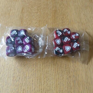 Street Fighter: The Miniatures Game Dice Packs: Shadaloo Viola + Red Dice Jasco - Foto 1 di 3