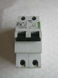 KLONKER MOELLER B6 6 AMP FAZN B6 6KA DOBLE POLO MCB DISYUNTOR - Imagen 1 de 1
