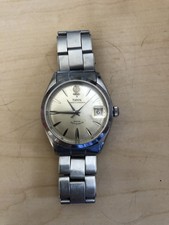 Vintage 1962 Rolex Tudor Prince Oysterdate 7966 Big Rose Steel Watch