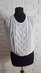 Blusa adornada glamorosa para damas talla S nueva, ex ASOS - Imagen 1 de 3