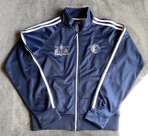 Dallas Mavericks Adidas  Warm Up Jacket Mens Size Medium 2010 All-Stars Blue NBA Cover