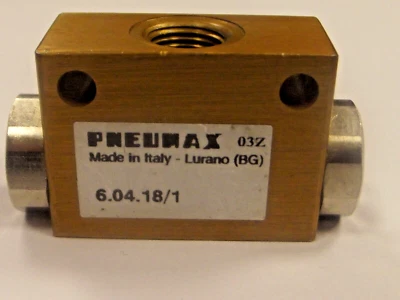 Pneumax 6.04.18/1 Shuttle-Ventil 1/8 Bsp, Pneumax Serie 600 - und Ventil