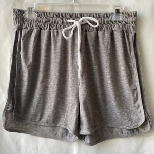 Lyhnmw Laufshorts lose Damen Größe Large grau Farbe Kordelzug Taille - Bild 1 von 12
