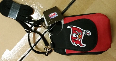 Tampa Bay Buccaneers Purse Plus Touch Phone  ID Wallet Charm 14 Gift Bag Compact Cover