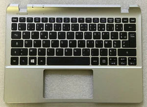 Tastiera AZERTY Francese Acer Aspire E3-111 V3-111P 60.MNTN7.011 Topcase Argento - Foto 1 di 3