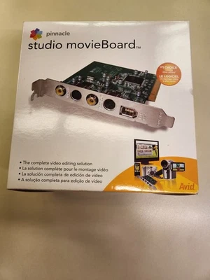 Pinnacle Studio MovieBoard; PCI video capture card; DVD Software; never used - Image 1 of 4