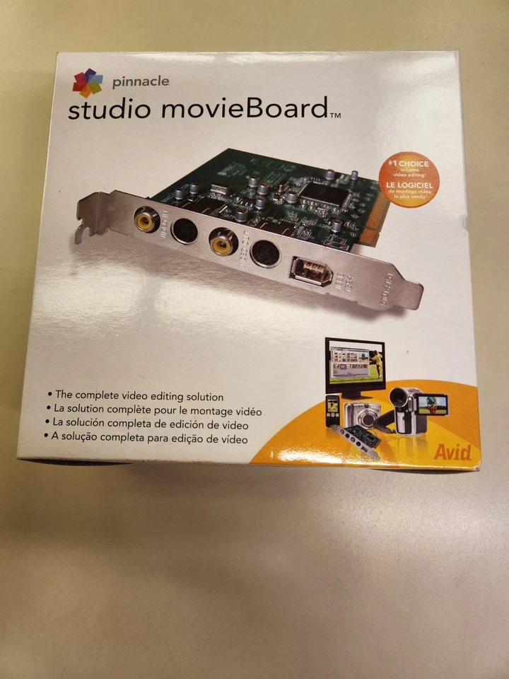 Pinnacle Studio MovieBoard; PCI video capture card; DVD Software; never used - Image 1 of 4