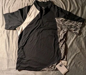 Maglia ciclismo uomo Pearl izumi Canyon taglia large nera manica corta 1/2 zip nuova con etichetta - Foto 1 di 6