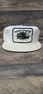 VTG JOHN DEERE PATCH HARVEST STAR "88" COMBINE TRUCKER HAT K BRAND Strapback NOS - Picture 1 of 6