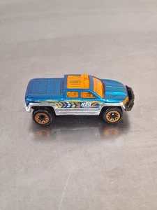 Hot Wheels Mattel Diecast 2013 Off Duty Pick Up Truck, Hot Trucks - blau/silber - Bild 1 von 7