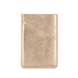 Iridescent Pink PU Leather Card Holder for Back of Phone With 3M Adhesive Sti... - Picture 1 of 5
