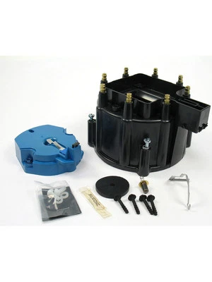 Pertronix Ignition Cap and Rotor Kit Cap / Rotor Black GM HEI Style V8 (D4000) - Image 1 of 4