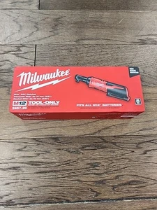 Milwaukee M12 2457-20 12V Li-Ion 3/8'' Cordless Ratchet - Red - Picture 1 of 7